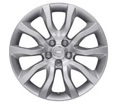 Genuine Land Rover Defender L663 Style 12 5020 20″ inch 5 Split Spoke Alloy Wheels with Sparkle Silver Finish