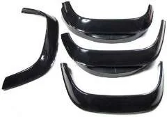 Genuine Land Rover Defender Budget Wheel Arch Eyebrow Kit in Gloss Black Including 40 Fixing Rivets LRC1114