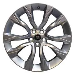 Genuine Land Rover Range Rover Style 5086 5 Split-Spoke 22″ inch Alloy Wheels with Sparkle Silver Finish