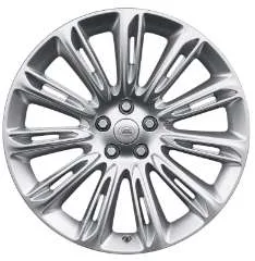 Genuine Land Rover Range Rover Style 1046 11 Spoke 22″ inch Alloy Wheels with Sparkle Silver Finish