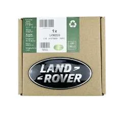 Genuine Land Rover Oval Nameplate Badge - Silver on Black LR062324