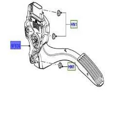 Genuine Land Rover Range Rover Evoque L538 2012–2018 Accelerator Pedal & Bracket Assembly LR047507